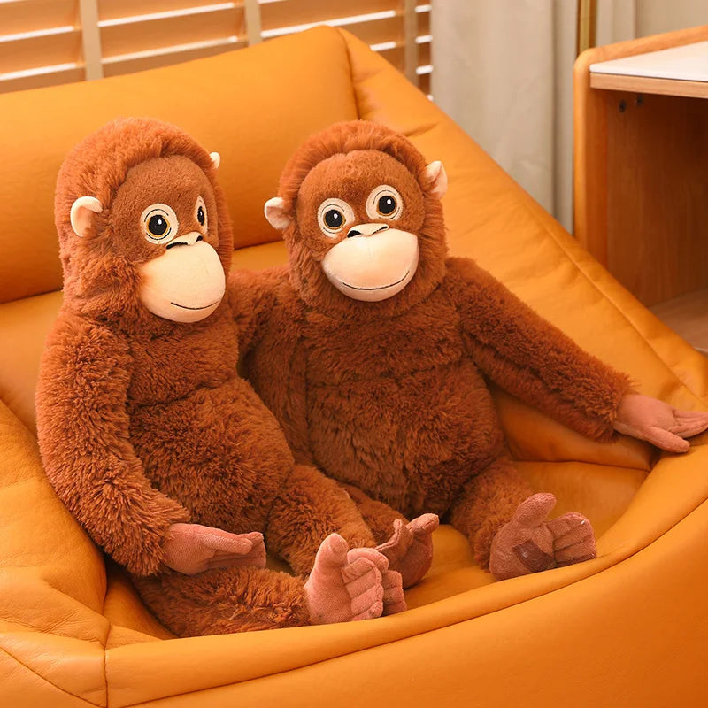 Hot 60cm Cartoon Gorilla Plush Toy Chimpanzees Monkey Soft Stuffed Doll Backpack Car Bag Room Decor Children Toy Christmas Gift