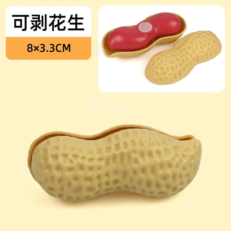 Chechele Montessori Simulation Toy 1 Piece Play House Vegetable Biscuit Bread Baking Educational Toy