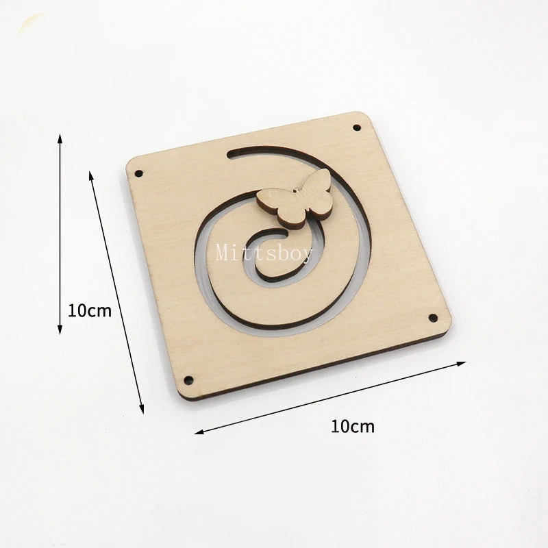 Wooden Busy Board Key Lock Switch Slides Paillette Educational Toy For Early Learning Kls-01