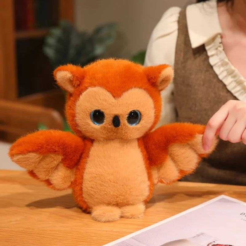 1pc Lifelike Owl Plush Toy Simulation Macaw Doll Cartoon Stuffed Bird Animal Plush Doll Birthday Gift For Kids Home Decoration