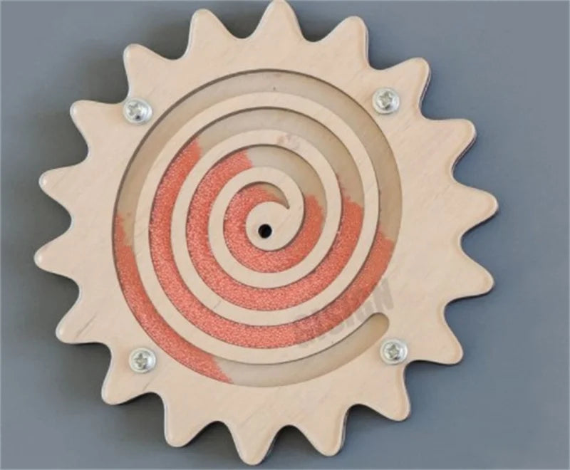 Montessori Busy Board Hourglass Puzzles Wall Toy For Early Education And Intelligence Development
