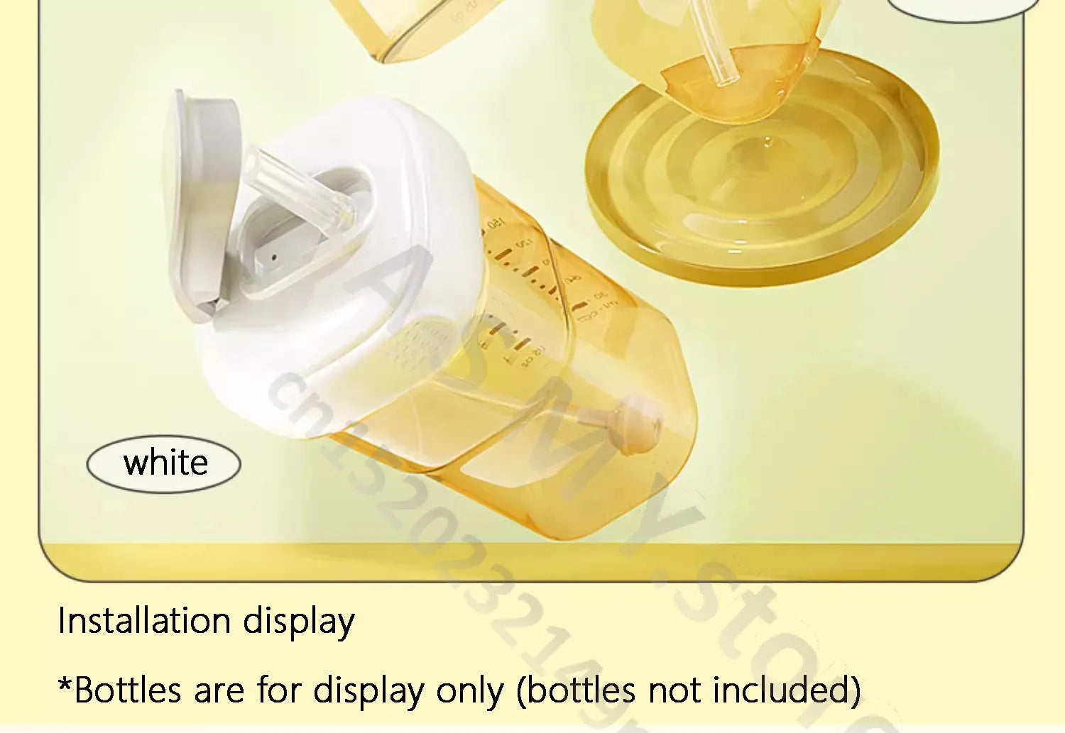 Suitable for hegen bottle accessories,storage box cover/cup cover/handle/dust cover+bottle collar/straw/square bottle universal