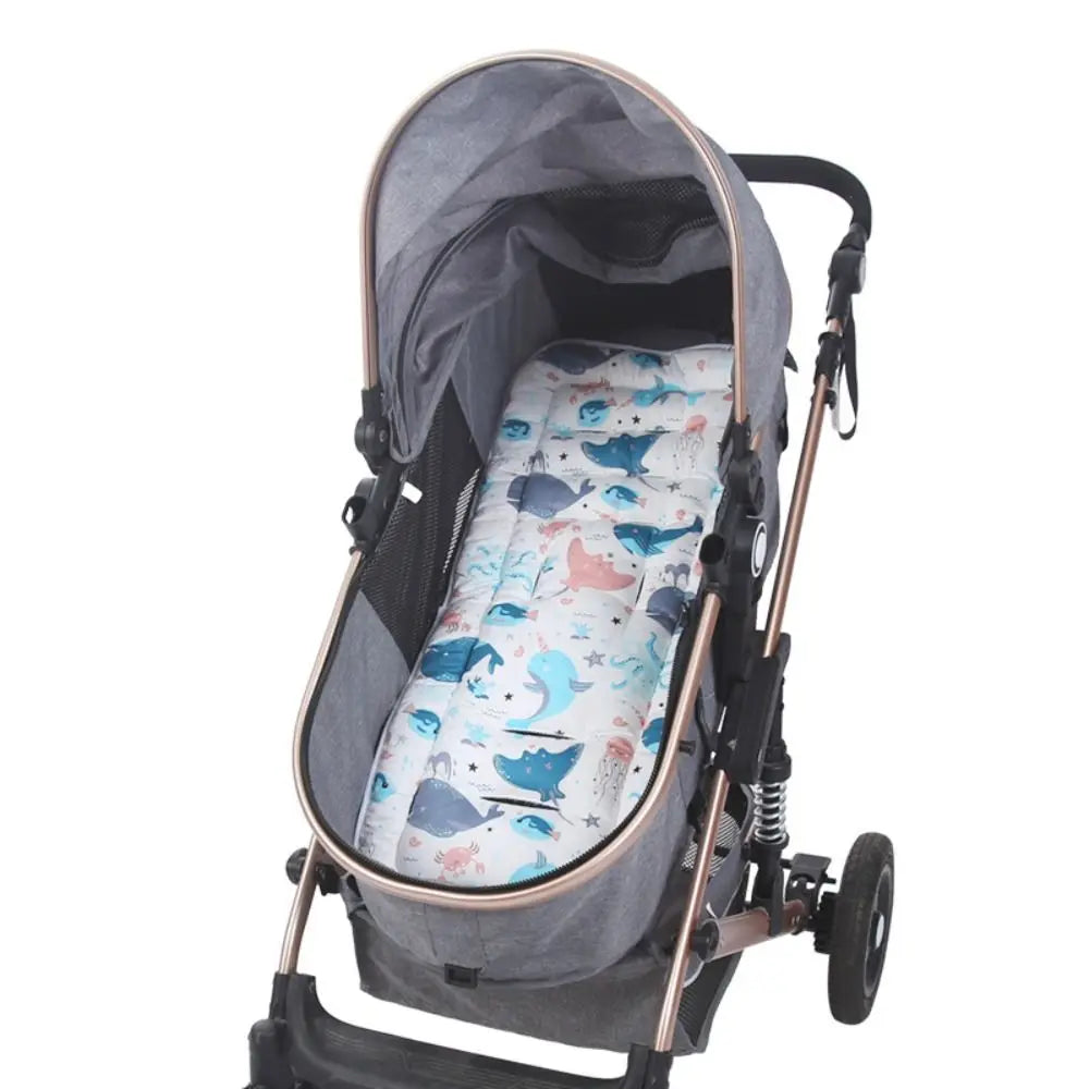 Breathable Outdoor Windproof Winter Cartoon Animal Baby Stroller Mat Pushchair Car Seat Pad Baby's Cushion Stroller Accessories