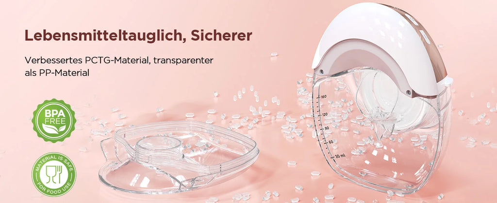 Wearable Electric Breast Pump 3 Modes 12 Levels Silent Leak-Proof Hands Free Breastpump Breastfeeding with 17/19/21/24mm Flange