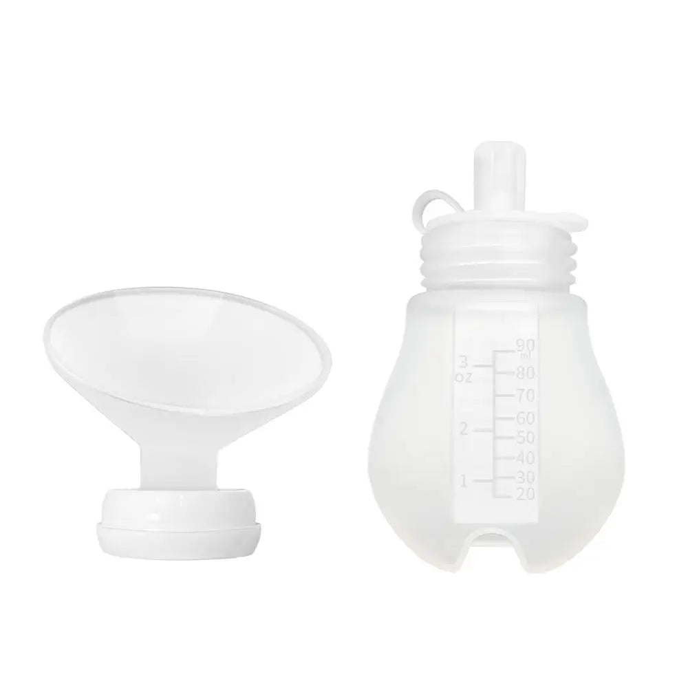 Manual Silicone Breast Pump for Maternity Breast Milk Collector Two-in-One Comfortable Feeding Newborns Pumping Tool