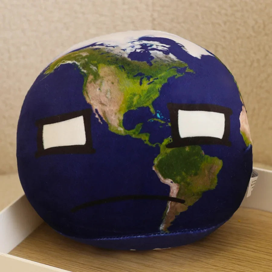 Nice Wholesale Hot Planet Pillow Plush Toy 10 Styles Earth Moon Sun Mars Doll Children's Cognitive Stuffed Ornaments Polandball