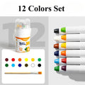 12/24/36/48-Piece Silky Smooth Crayon Set Twist-Up Crayons, Washable Crayons Travel Art Supplies School & Home Art Supplies