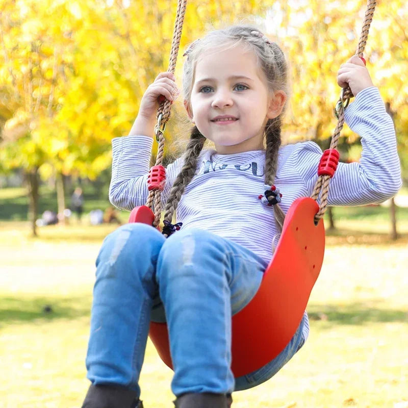 Children's EVA Soft Board U-Shaped Tree Swing with Adjustable Rope