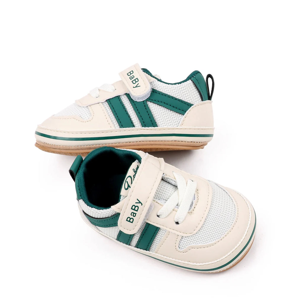 Spring And Autumn Baby Boys And Girls Sports Style Toddler Shoes High Quality PU Leather And Comfortable TPR Sole For 0-18M