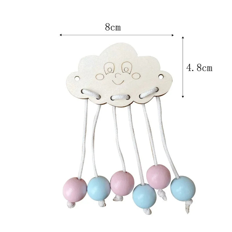 Montessori Busy Board Educational Toy Mirror Animal Gear Cloud Puzzle Model MB-01 For Ages 3 Up