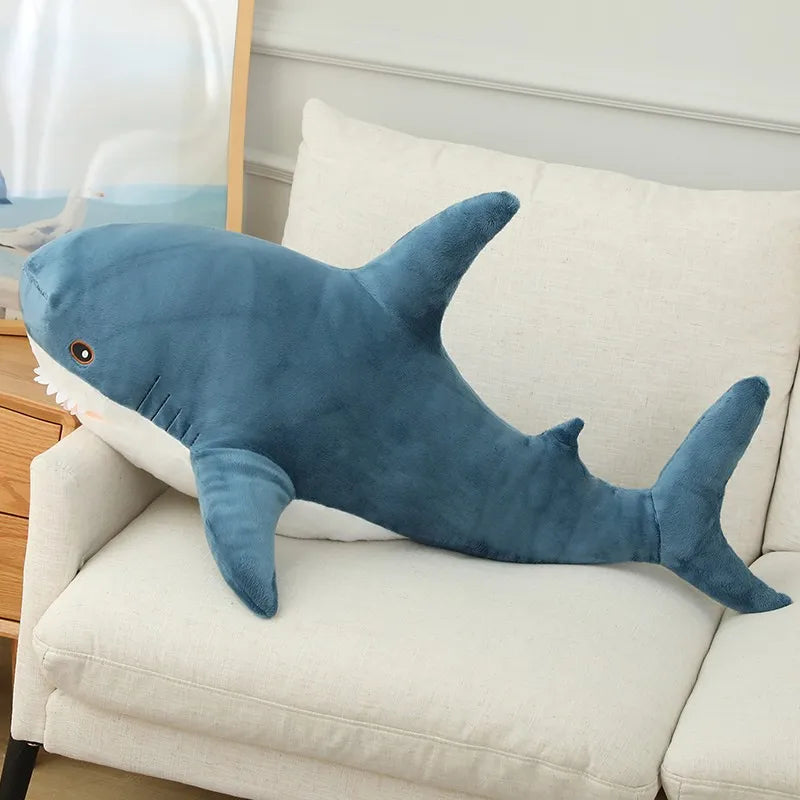 Hot Huggable Big Size Shark Plush Toy Soft Stuffed speelgoed Animal Reading Pillow for Birthday Gifts Cushion Gift For Children