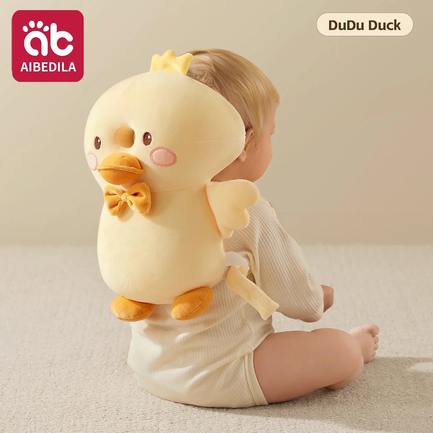 AIBEDILA Triple-Sided Baby Head Protector Pillow 270 Degree Anti Fall for Crawling and Walking Toddlers