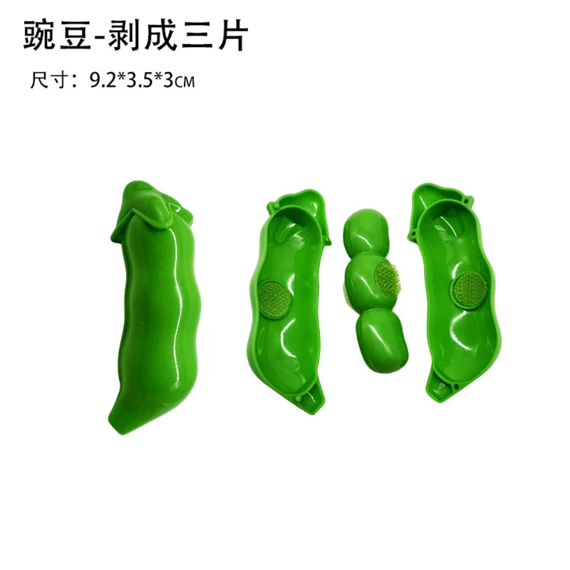 Chechele Montessori Paste Simulation Educational Toy for Sensory Decompression Durian Grapefruit Cherry 1Pcs