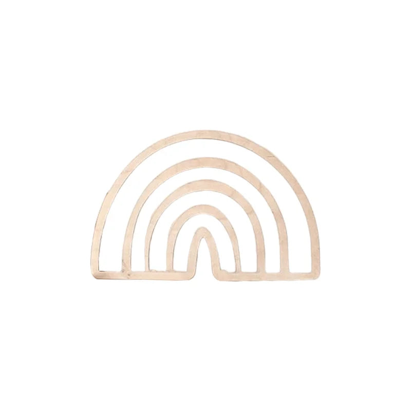 Nordic Style Wooden Rainbow Wall Art Hanging Decoration