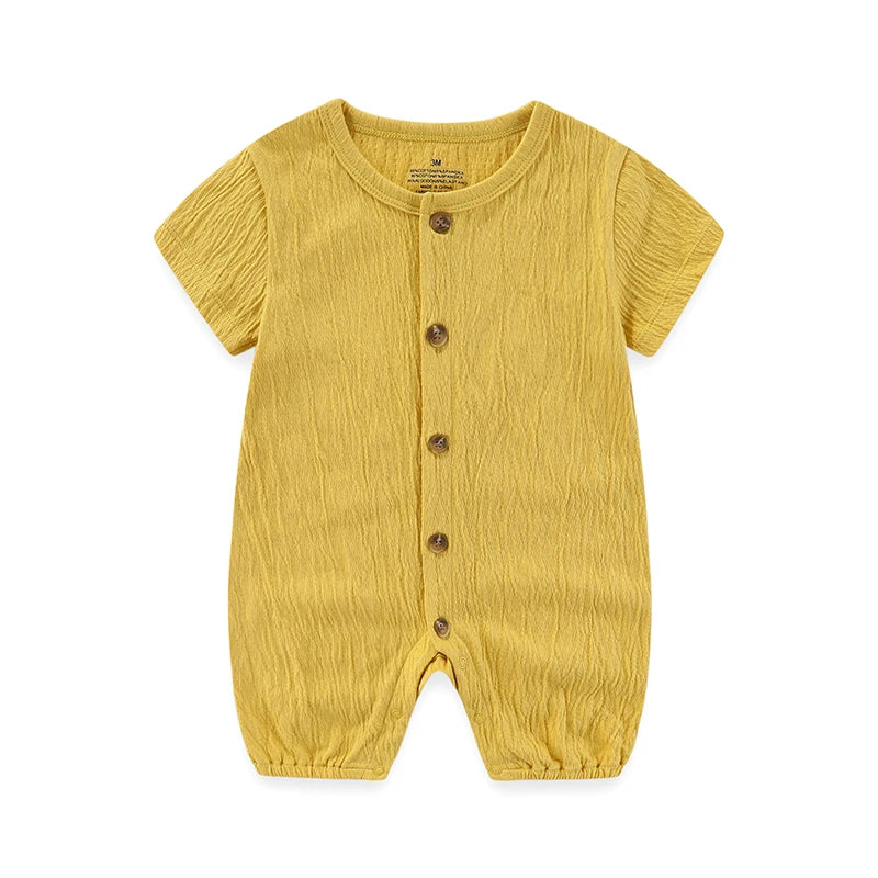 Kiddiezoom Unisex Baby Romper Four Seasons Short Sleeve 1 Pack 100 Percent Cotton