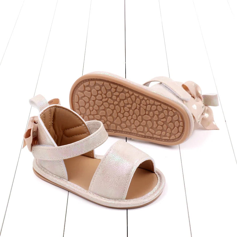 Baby Sandal  Summer New Design Soft PU Beautiful Butterfly Bow High Quality Anti-slip Sole Casual Style New Fashion BJZ3231