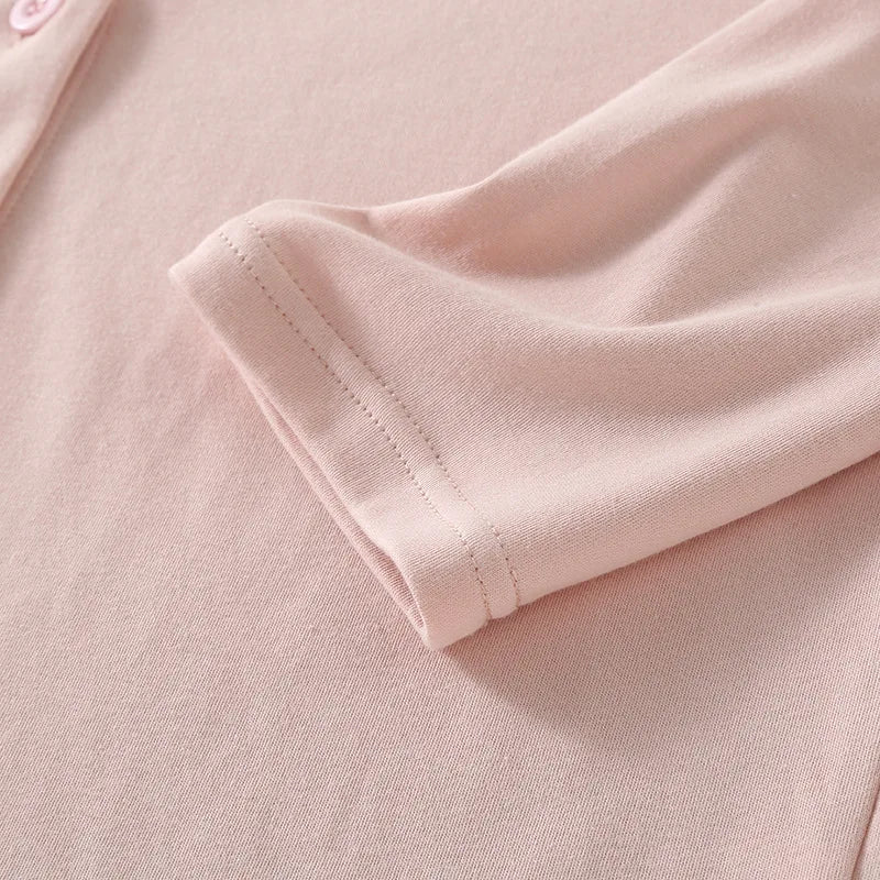 Cotton Maternity Woman 2025 Spring Summer 3 Pieces Lactation Pajamas Pregnancy Sleepwear Pregnant Clothes Feeding Nightie
