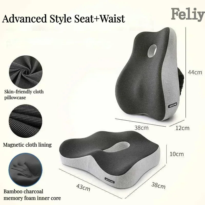 ComfiLife Memory Foam Office Chair Cushion Back Support Lumbar Pillow Model CSM01