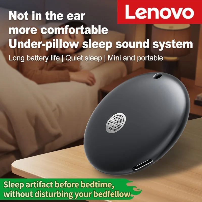 Lenovo Mini Portable Bedside Sleep Speaker With High-definition Sound Quality White Noise Intelligent Pillow Under Speaker