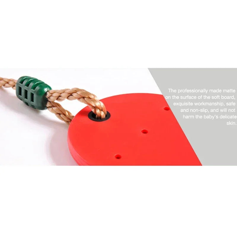 Children's EVA Soft Board U-Shaped Tree Swing with Adjustable Rope