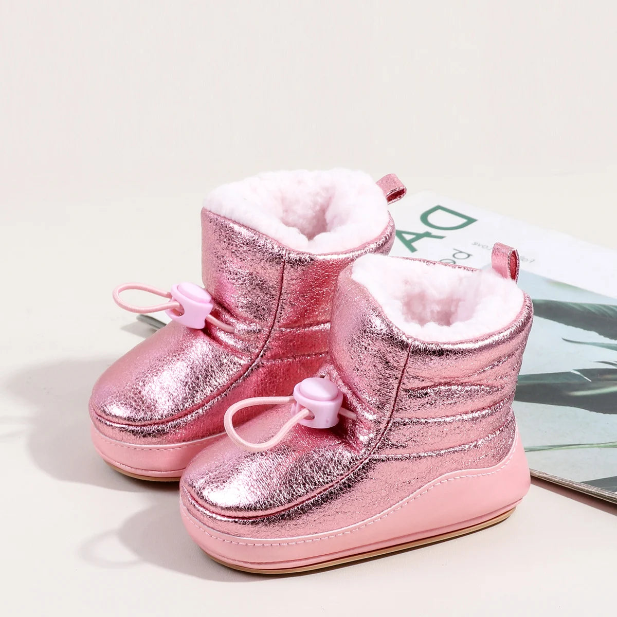 Toddler Shoes For 0-18M 2025 New Style Winter Padded and Thick Women's Shoes Warm Snow Boots Made Of Cotton Snow Boots