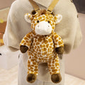 Hot 1pc 40cm Lovely Plush Sloth Alpaca Lemur Elephant Backpack Toy Cute Animal Shoulders Bag Lions Rabbit Giraffe Nice Gift