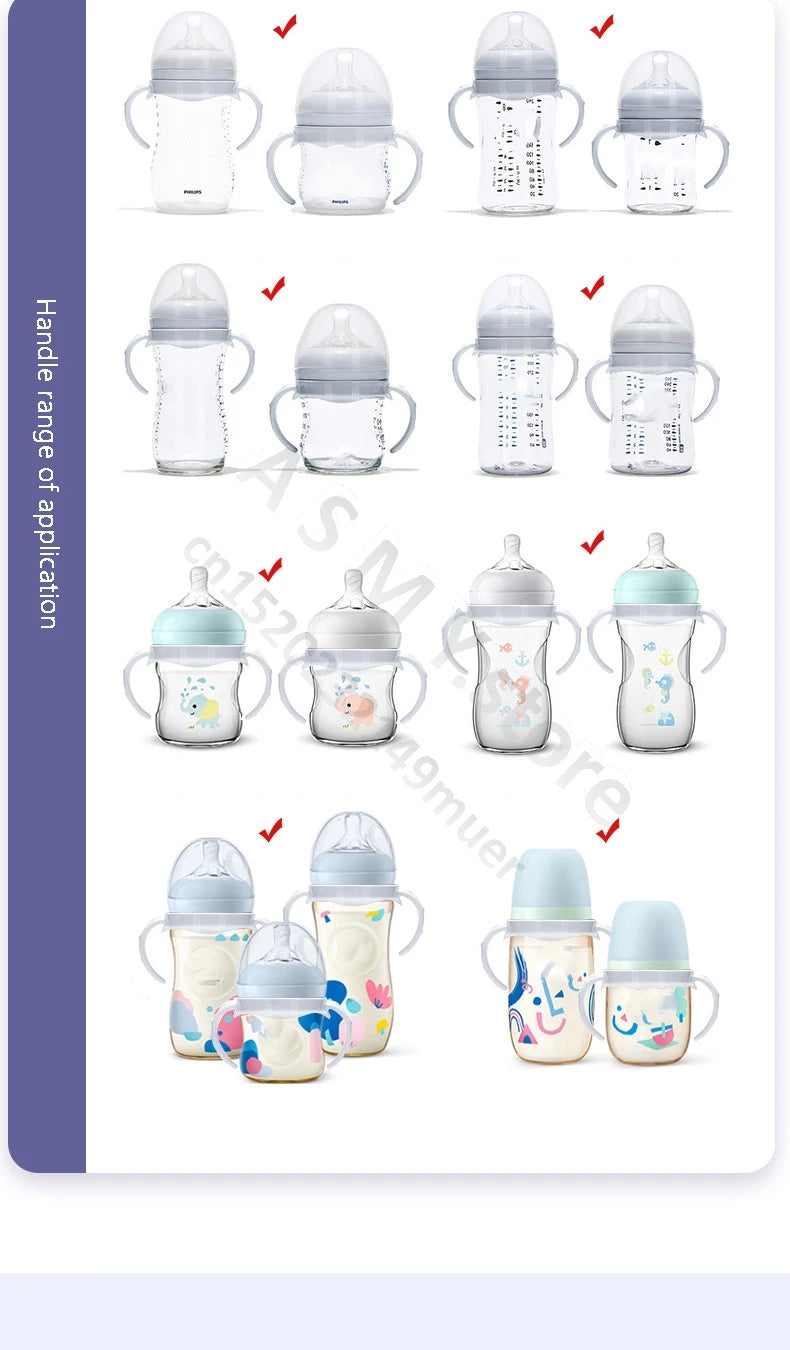 ANPEI Suitable for Avent   wide-bore bottle handle / teat / bottle base / screw teeth - dust cap / bottle accessories