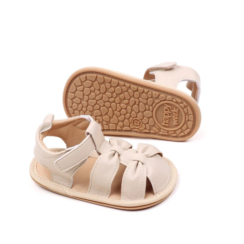 Summer New Style Baby Casual Sandals For Girls Aged 0-2 Years Old Breathable Soft Sole Anti-Slip Learning To Walk Shoes BBW4151