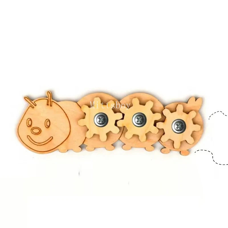 Busy Board Montessori Wooden Toy Educational Toy For Ages 3 And Up Accessories Carriage Castle Slide MB001