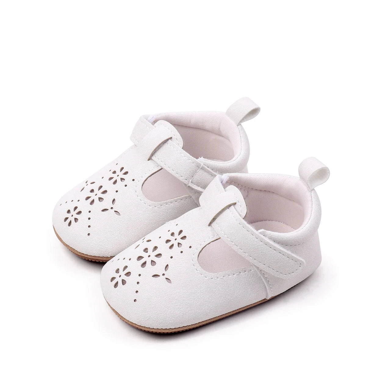 Baby Shoes For Boys And Girls, New Style, 0-1 Year Old, Hollow Out Rubber Sole, Anti-slip And Breathable Learning