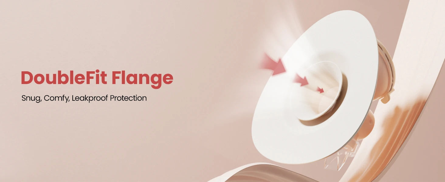 NCVI Heated Electric Breast Pump,360° Warm Wearable Hands Fre, 4 Modes 9 Levels,Leakproof Ultra Quiet Slim, 2000mAh Long Battery