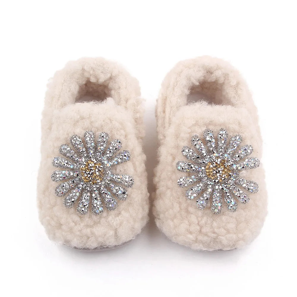Baby Winter and Autumn Style Multiple Choices High Quality Soft Cotton Warm and Plush Toddler Shoes Anti-slip Sole Prewalking