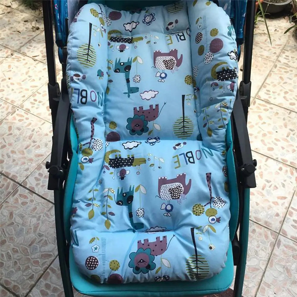 Print Universal Chair Pad Cart Mat Baby Warmer Liner Mat Cotton Stroller Cushion Cotton Mat Stroller Mat Stroller Accessories
