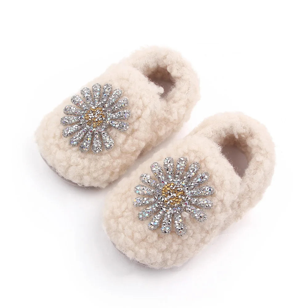 Baby Winter and Autumn Style Multiple Choices High Quality Soft Cotton Warm and Plush Toddler Shoes Anti-slip Sole Prewalking