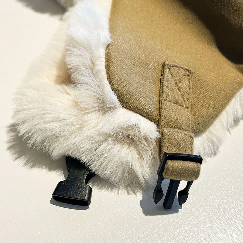 Ushanka Men's and Women's Winter Thickened Velvet Padded  Warm Artifact Earflaps Cap Northeast Pullover Cold Protection Hat