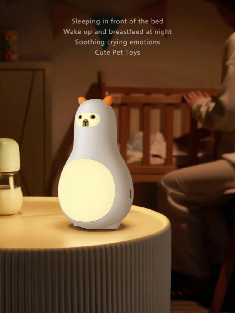 White Noise Machine M9 Portable Sleep Aid with Night Light and 24 Types of Music Cute Appearance Intelligent Sleep Monitor