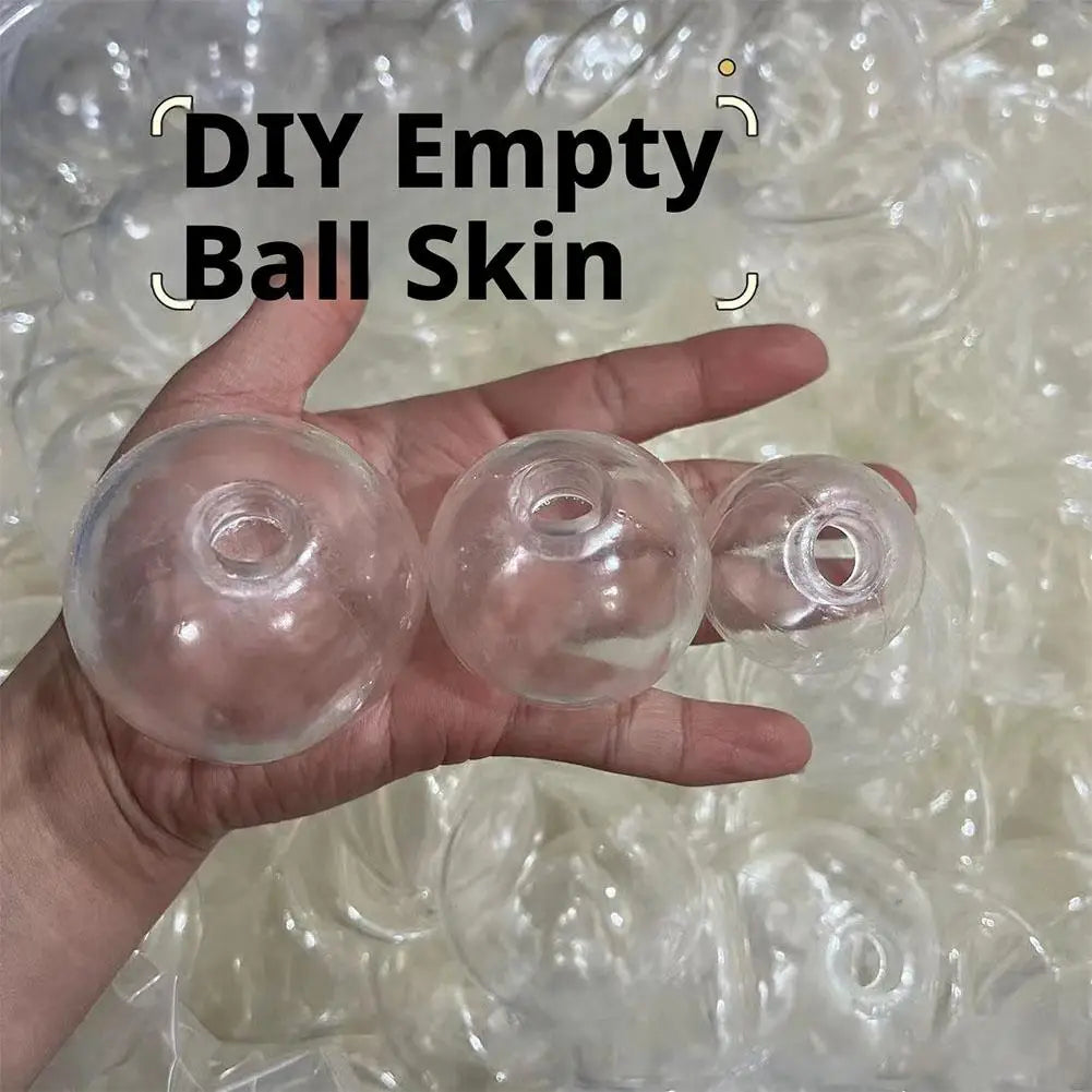 DIY Empty Ball Shell for Handmade Squishy Toy Clear Soft Rubber Skin for Maltose Squeeze Ball Creative Stress Relief Toy