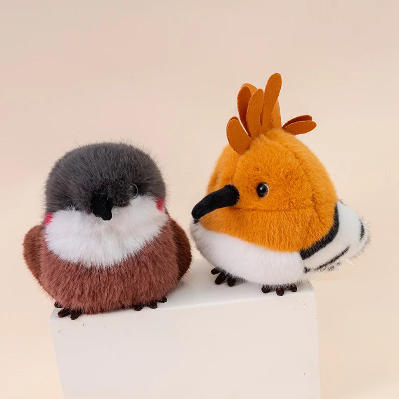 Kawaii Bird Plush Doll Pendant Lifelike Designs Parrot Sparrow Penguin Mallard Duck Kiwi Soft Toy for Boys & Girls Birthday Gift