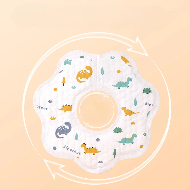 Children's disposable bib, baby large rotating bib, baby waterproof eating bib, mouth water towel, individually packaged