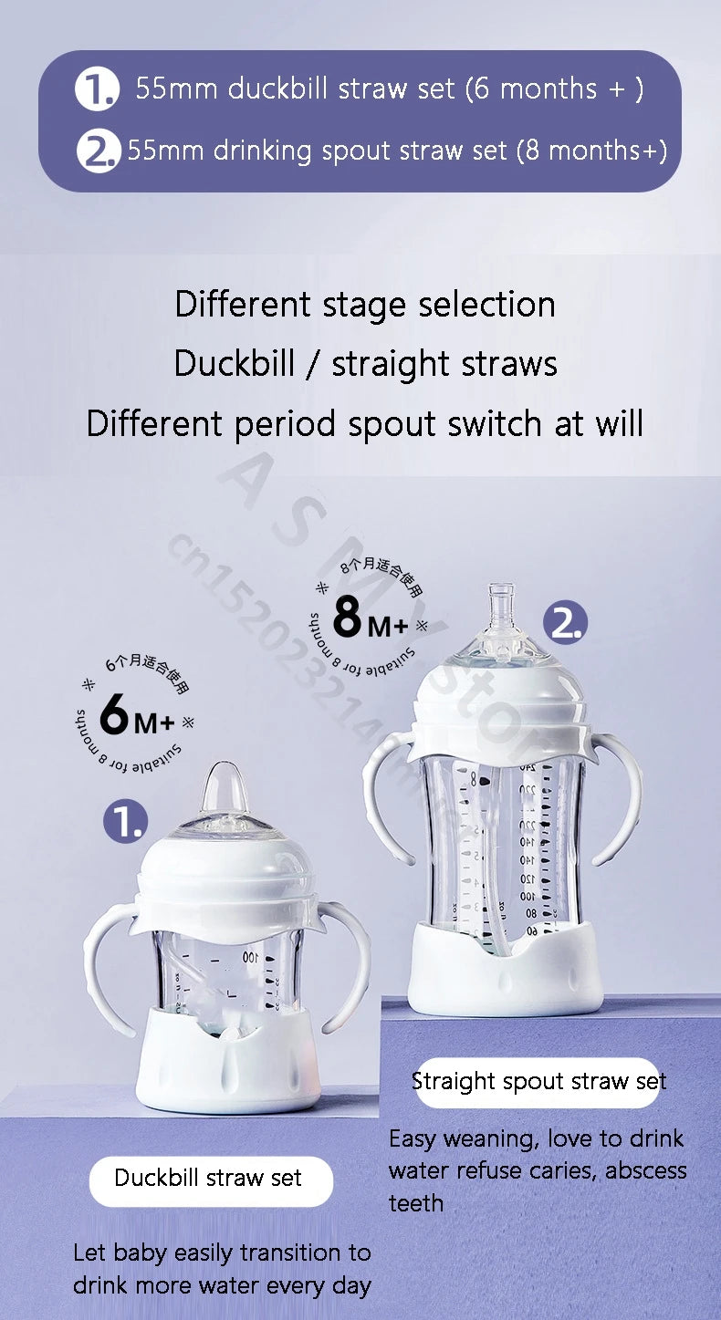 ANPEI Suitable for Avent   wide-bore bottle handle / teat / bottle base / screw teeth - dust cap / bottle accessories