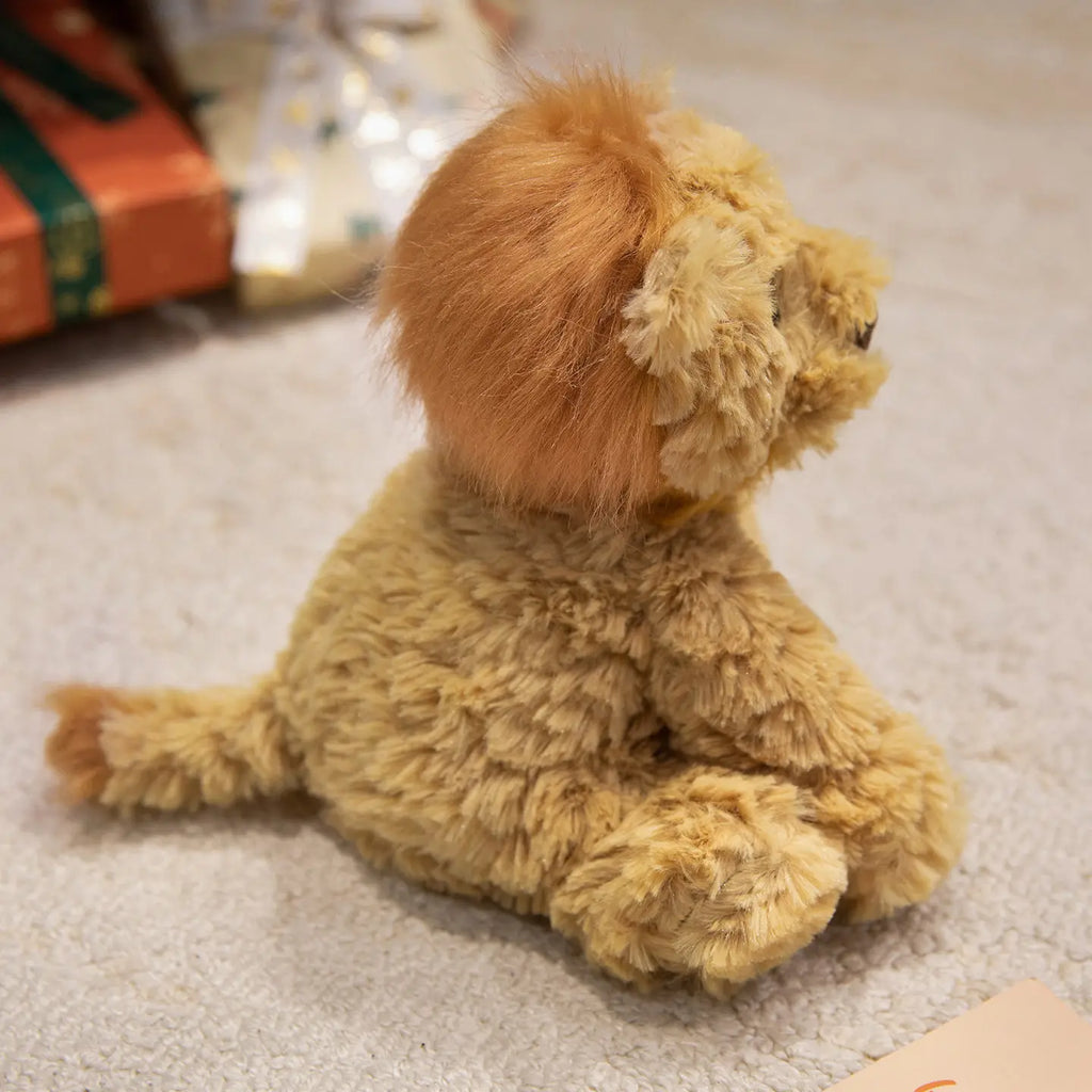 25cm Super Cute Jungle Lion Plush Toy Cartoon Stuffed Animal Doll for Kids Room Decor Boys & Girls Birthday Gift
