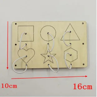 New Kindergarten Montessori Busy Board Hourglass Puzzles Educational Toy Model HGB01