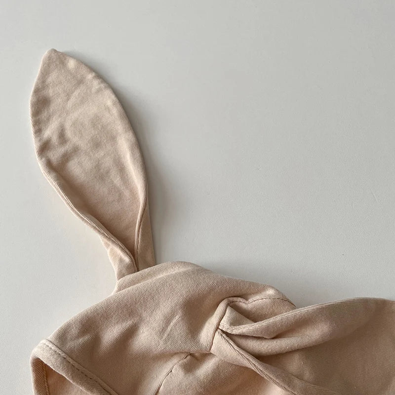 Cotton Newborn Hat Bunny Long Ears Infant Bonnet Baby Beanie Hats for Girls Boys Accessories Autumn Korean Toddler Cap 0-12M