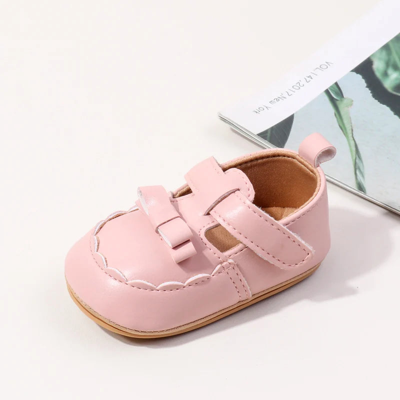 Hot Sale Spring and Autumn Baby Girl Princess Fashion Design Anti Slip Shoes Hign Quality Breathable Toddler Shoes First Walkers