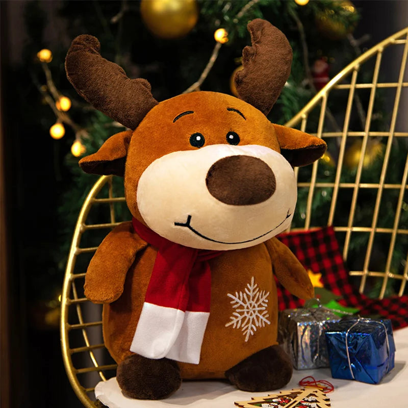 Decorative Plush Toy Santa Claus Snowman Elk Granny 23cm-50cm Christmas Decor Gift For Baby Kids
