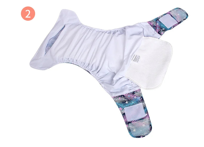 BIAI 2pcs Adult Cloth Diapers Reusable Incontinence in Adult Cloth Nappies Washable Diaper Pants for Adults Teenage
