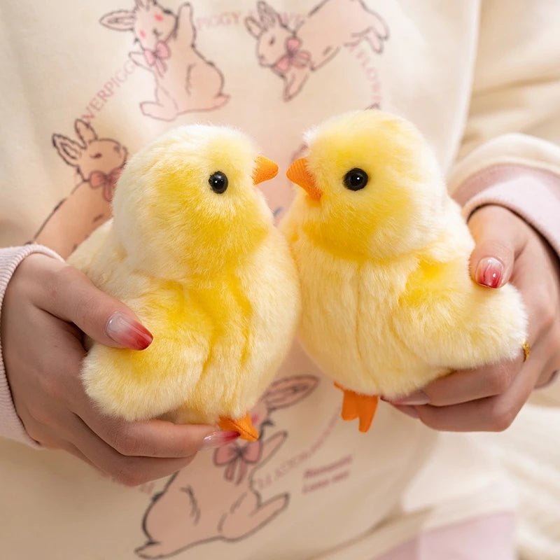 Hot Realistic Doll Yellow Plush Toy Artificial Animal 13cm Collection Toy Simulation Chick Doll Animal Stuffed Kid Birthday Gift