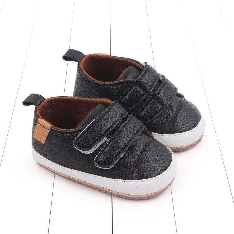 2025 New Fashion Baby Casual Sneaker Spring and Autumn Soft PU and TPR Sole Anti-slip High Quality Hot Selling for 0-18M