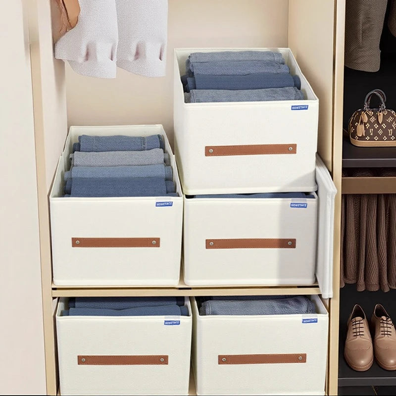 Clothes Organizers Underwear Pants Storage Box of Cabinets and Drawers Oxford Foldable Boxes for Bedroom Wardrobe Organization