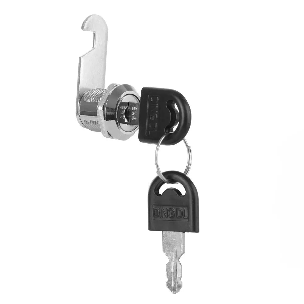 Zinc Alloy Cabinet Cam Lock with 2 Keys - 10-30mm Sizes